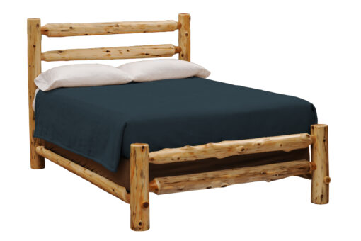 Cedar voyageur rustic log bed