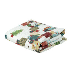 Alternative view of throw blanket, holiday love