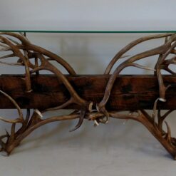 deer antler sofa table