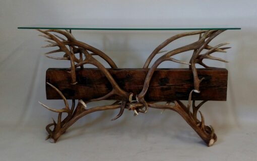 Deer antler sofa table