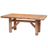 Fireside Lodge Cedar Log Trestle Dining Table