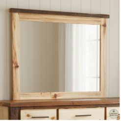 Barnwood aspen mirror