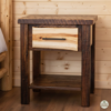 Barnwood & Aspen Rustic Nightstand – Durango Collection