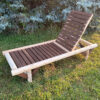Cedar Log Chaise Lounge