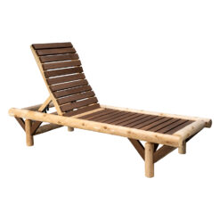 Alternative view of thermafusion cedar log chaise lounge