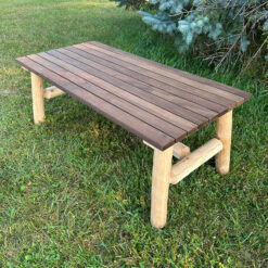 Alternative view of thermafusion cedar log coffee table